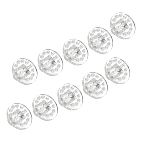 Happyyami 10pcs Coral Button Bracket Fish Tank Stand Coral Plugs Coral Bracket Baseboard Trim Coral Rack Magnetic Fish Tank Coral Rack Fish Tank Accessories Rounde Equipment Aquarium Acrylic