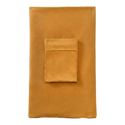 Cotton Modal Jersey Hijab with Matching Undercap, Women's Casual Style, 180cm × 70cm - color: Gold