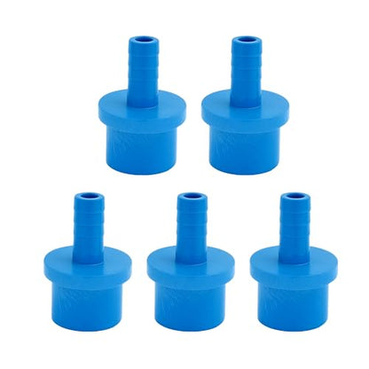 Plastic Hose Barb Fitting 1" x 3/8" Barb OD Straight Through Pipe Connector Blue 5 Pcs - color: Blue, size: 1" x 3/8" OD