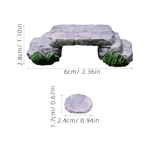 POPETPOP Resin Miniature Bridge Model for Bonsai Landscape Decor | Creative Styling, Unique and Adorable, Garden Placement, DIY Creations, Weather-Resistant Finish