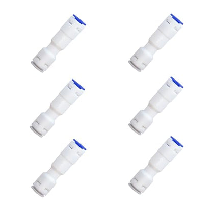 ESHIONG 1/4" Push to Connect One Way Check Valve for Reverse Osmosis Water Filter,NSF Certified Plastic Quick Connect RO Fittings (6 pcs) - style: 1/4'' Inch，6pcs