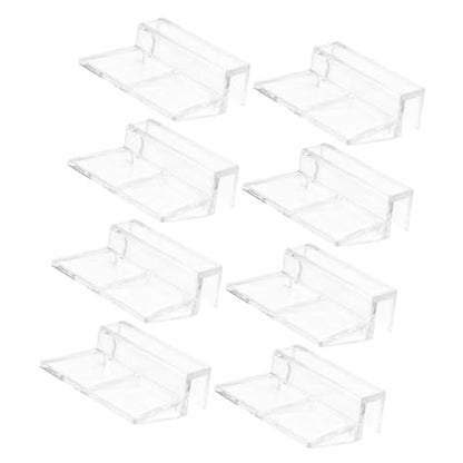 UPKOCH 8Pcs Acrylic Aquarium Lid Supports Durable Fish Tank Cover Bracket for Tanks for Easy Cleaning and Maintenance Sturdy Lid Clips for Various Aquatic