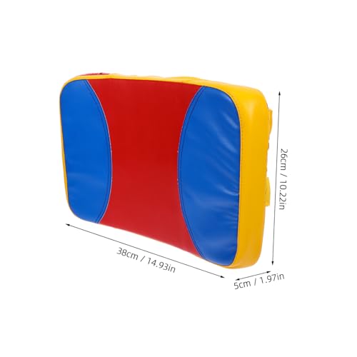 BESPORTBLE Small Curved Kickboxing Training Pad Lightweight Taekwondo Side Kick Shield with Wrist Strap for Martial Arts Practice