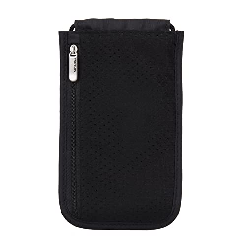 Travelon Rfid Blocking Deluxe Boarding Pouch, Black, Small