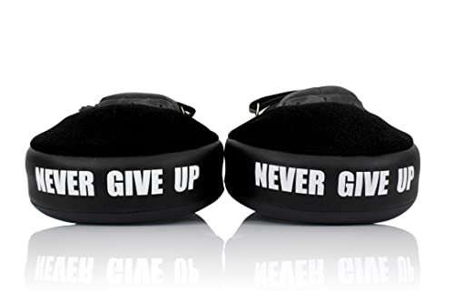 Fairtex FMV13 Maximized Focus Mitts, Muay Thai Kickboxing MMA Punching Pads | Premium Syntek leather shell with multi-layer foam. Curved shape with hook-and-loop wrist strap absorbs trainer strike impact - color: Black