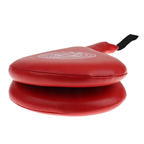 Taekwondo Pad Karate Kicking Pad Double Sided Kicking Target PU Material for Speed Strength Accuracy Suitable for Family Training Fitness - color: Red