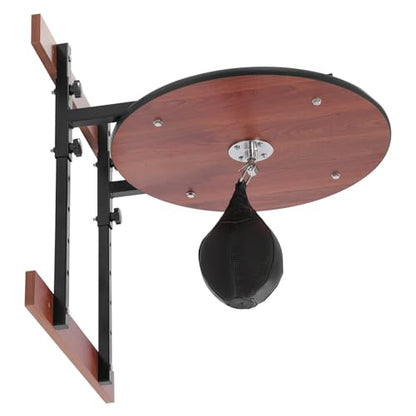 Speed Bag Platform Kit, Height Adjustable Boxing Training Equipment with 360 ° Rotatable Speed Bag, Wall Mounted Punching Bag Boxing Training Set