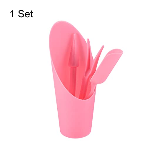 MECCANIXITY Garden Shovel Hand Tools Transplanting Succulent Cultivation Digging Scoops Kits, Pink - color: Pink