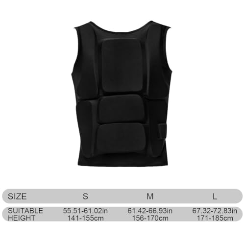 Karate Chest Guard Padded Karate Chest Guard Chest Protector Taekwondo Chest Guard Martial Arts Body Protector for Competition Training - size: Small