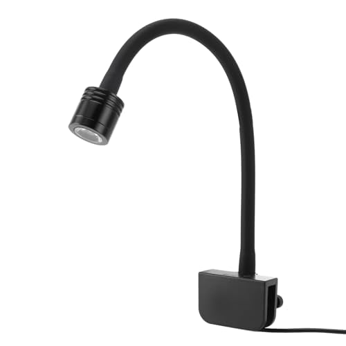 Omabeta LED Aquarium Clamp/Holder On Light for 3-6 Gallon Fish Tank, Adjustable Clamp Lamp for Plants and Fish, USB Power Supply, Aluminum Alloy + Silicone Soft Tube (Warm Light) - size: Warm Light