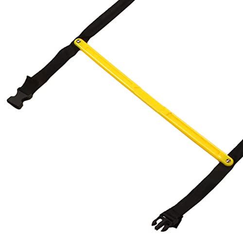 Agility Speed Training Fixed Ladder for Football Basketball, Sturdy Material Increase Your Speed for Athletes, Yellow Black Color