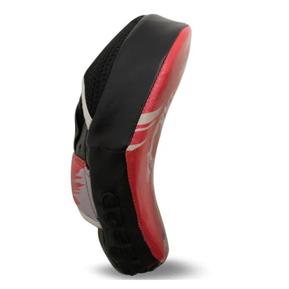 Curved Boxing Pads - Boxing Mitts and Punch Pads, Muay Thai MMA Focus Boxing Mitts Suitable for Boxing, Kickboxing, Karate, and Martial Arts - color: BTF-Red