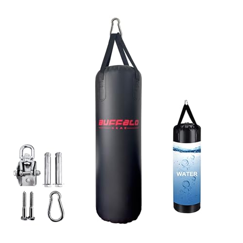 Buffalo Gear Heavy Water Punching Bag, 225LB 165LB 86LB Adjustable Training Punching Bag for Kickboxing Boxing Gym Home Training for Youths Kids - size: Medium-165lb
