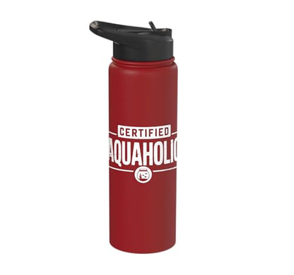 Aquarium Lover Fishkeeping Aquascape Aquarist Stainless Steel Insulated Water Bottle - color: Red