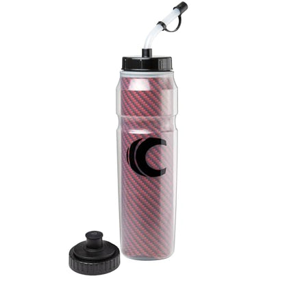 Cannon Sports 28oz Insulated Squeeze Water Bottle with Straw, Leak Proof Lids, 2 lids (Straw and Squeeze), Double Wall Insulation, Wide Mouth, BPA-Free (Red) - color: Red