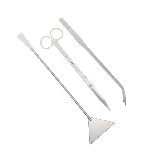 Toddmomy 1set Aquarium Scissors Ergonomic Portable Tools for Precise Plant Trimming and Maintenance Includes Long Tweezer and Shovel for Aquatic Plant Care - size: 31.50X7.00X1.00CM