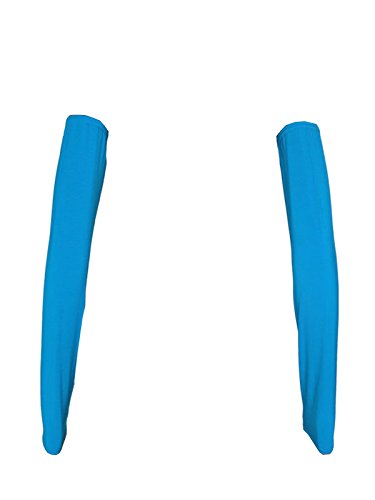 Women's Muslim Modal Arm Stretch Sleeves Cover - color: Lakeblue