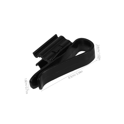 Abaodam 6pcs Aquarium Tools Water Pipe Holding Clamps Hose Tube Clip for Fish Tank Filtration Dosing Pump - color: Black