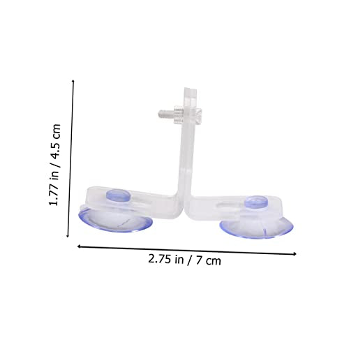 POPETPOP 30pcs Aquarium Divider Clip Fish Tank Support Clamp Cups for Vertical Oblique Isolation of Panels for Fish Breeding Separation