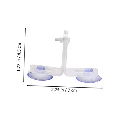 POPETPOP 30pcs Aquarium Divider Clip Fish Tank Support Clamp Cups for Vertical Oblique Isolation of Panels for Fish Breeding Separation