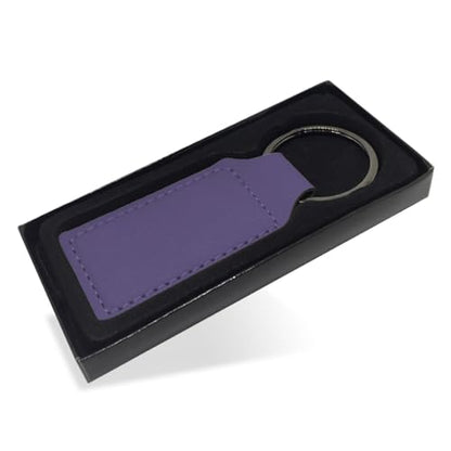 LaserGram Rectangle Keychain, Allah 2, Personalized Engraving Included (Dark Purple) - color: Dark Purple