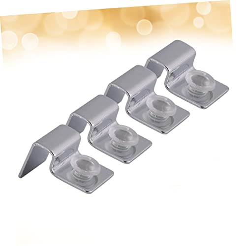 balacoo 2sets Stainless Steel Aquarium Tank Lid Support Clip for Glass Covers Easy Installation Fish Tank Lid Holder Aquarium Accessory 6mm 4pcs*2