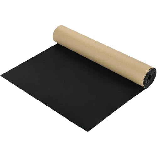 Sponge Neoprene with Adhesive Foam Rubber Sheet | 1/16" T X 12" W X 54" L Padding Gaskets,Crafts for Weather proofing or Stripping DIY Gasket or Sealing Material - size: 1/16” Thick X 12” Wide X 54” Long