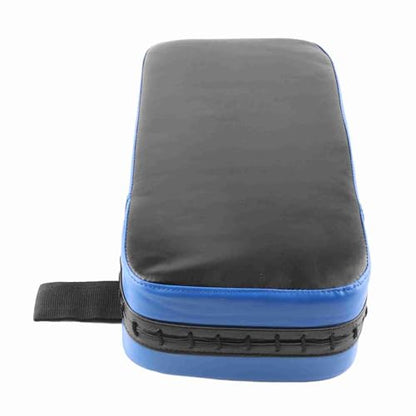 Taekwondo Boxing Kicking Strike Pad Foot and Hand Target Curved Training with Hand Grip Pressure Relief Valve 40 x 20 x 10 cm PU Leather Red Blue (Blue)