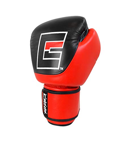 Competition Boxing Gloves | Punch Bag Mitts Sparring Punching Training MMA Fighting Sports - color: Red, size: 10 oz