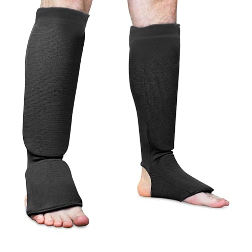 Kickboxing Shin Guards Leg Calf Protection Sports Equipment Shin Instep Pads for Kickboxing, Karate, Boxing, Taekwondo, Muay - size: Medium