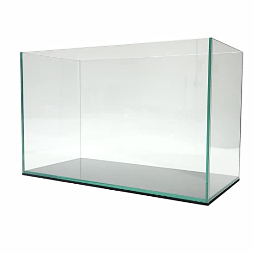 Lifegard Aquatics 15 Gallon Rimless Aquarium, Clear Glass, Ultra Clear Sealant Fish Tank, 5mm Thick with Dense Leveling Mat for Freshwater/Marine, Home or Office Decor (23.22"x11.02"x13.38") - size: 15 Gallons