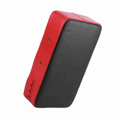 Taekwondo Kicking Pad for Boxing & Martial Arts Training – Blue, 40x20x10cm Handheld Strike Target with PU Leather & PressureRelease Metal Vent - color: Red