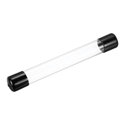 MECCANIXITY Clear Storage Tube 22x24mm Small Plastic Round Tubing with Caps Rigid Bottle Container 200mm/8 Inch for Item Stored - size: 22x24x200mm