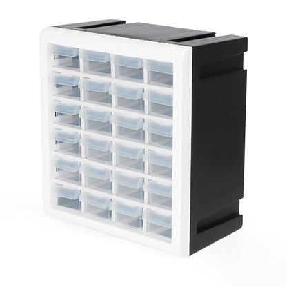 Gonice Craft Cabinet Organizer, 24 Drawer Plastic Parts Cabinet, Tool Storage Box for Screws, Nuts and Small Parts - style: screw organizer