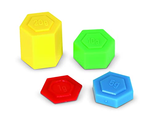 Learning Resources Hexagram Weights - Set of 54 Pieces, Ages 8+, Math Manipulatives for Kids, Teacher Supplies, Back to School, Classroom Must Haves