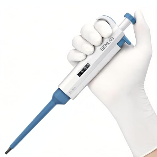 0.5-10ul Single Channel Pipette, High Accurate Manual Adjustable Variable Volume Micropipette, 0.1μl Increment, Pipettes for Laboratory, Scientific and Industrial Research - size: 0.5-10μL