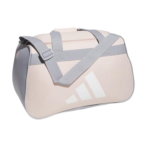 adidas Power Gym Bag – Lightweight Small Duffel, Blush Pink/White/Halo Silver Grey, OSFA - color: Blush Pink/White/Halo Silver Grey