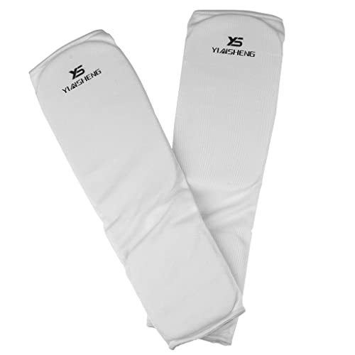 harayaa 2 Pieces Shin Instep Guards Shin Instep Protector Muay Thai Taekwondo Leg Pads Foot Guard with Thick Sponge Padding Non-Slip Rubber Material Suitable