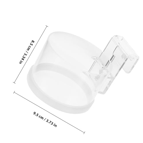 ULTECHNOVO Fish Feeding Ring Aquarium Feeder Circle Reusable Acrylic Floating Fish Food Feeder and Aquariums with Suction Cup Small Size for Tropical and Freshwater