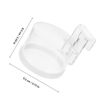 ULTECHNOVO Fish Feeding Ring Aquarium Feeder Circle Reusable Acrylic Floating Fish Food Feeder and Aquariums with Suction Cup Small Size for Tropical and Freshwater