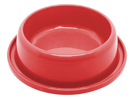 Ant-Proof Pet Food & Water Bowls – Moat Design Non-Skid Dish Set for Dogs & Cats – Prevents Ants & Insects – Easy Clean, Portable, Safe for All Pets (Pack 2) (Red, 20oz)