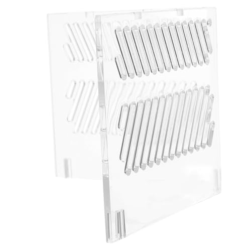 Toyvian Aquarium Divider Acrylic Grid Board for Fish Tank Isolation Pump Guards Betta Fish Tank Divider Suction Cups Accessories