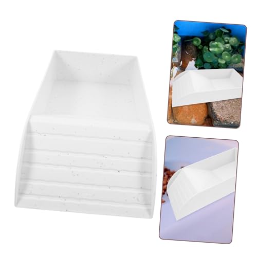 Totority Turtle Basking Platform Ramp for Reptiles Multipurpose Food and Water Dish for Aquariums for Turtles Frogs and Lizards and Stable Design Small