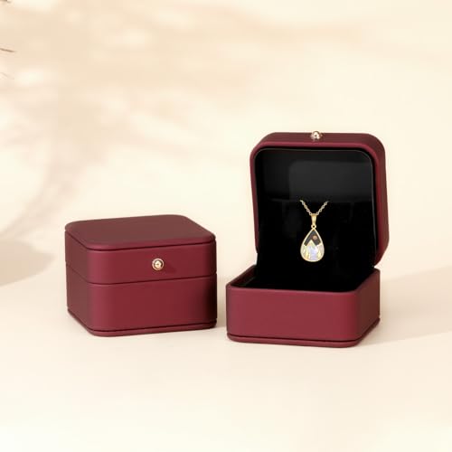 DOVRAN 9K/10K/14K Solid Gold Necklace for Women Real Yellow Gold Faith Pendant Jewelry Mother's Day Birthday Gift for Wife Mom - color: A04-9K Mustard Seed