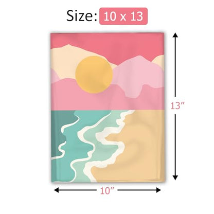 10x13 (100) Beach Sunset Designer Poly Mailers Waterproof Self Sealing Tear Resistant Polymailers Shipping Envelopes Premium Printed Bags For Small Businesses - color: Beach Sunset, size: 10x13