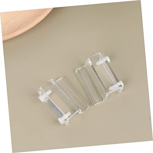 BESPORTBLE 4pcs Acrylic Fish Tank Cover Holder Bracket Practical Support Tool for Open Aquariums Turtle Tanks and Pet Stable and Easy to Install