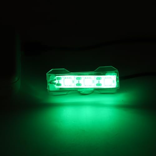 Mini Aquarium Light 0.5-2 Gallon Desktop Aquarium Green USB LED Light - color: Green