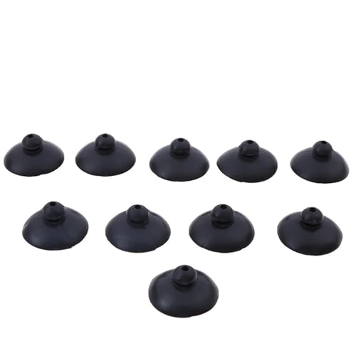 20pcs Black Soft Silicone Suction Cup Clip Sucker Holder Fish Aquarium Tank