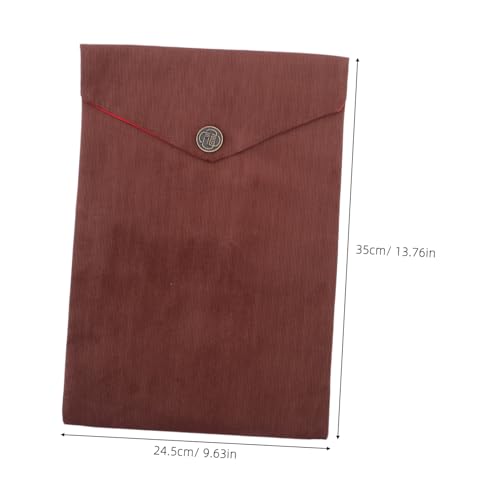 Scripture Bag Bible Cover Case Coffee Color Velvet Pouch Religious Book Organizer for Bible Study Accessories Church Use
