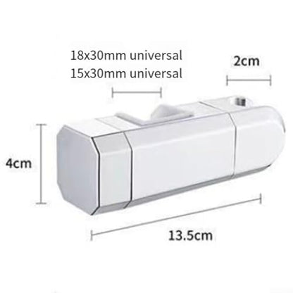 Adjustable Shower Head Holder for Slide Bar, 15-30MM O.D. Rail Head Bracket Holder for Slide Bar Slider Clamp Bathroom Replacement 360 Degree Rotation Sprayer Holder(Silver)
